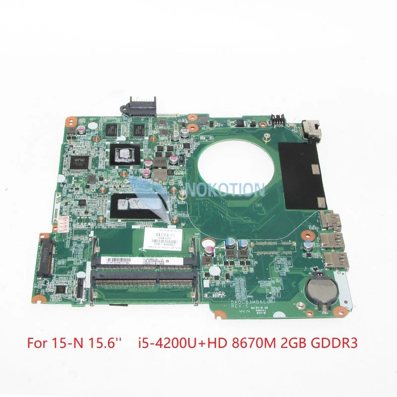 #^Special Price NOKOTION 725611-001 732088-501 732088-001 DA0U83MB6E0 For hp Pavilion 15-N 15-n305tx 15.6 inch laptop motherboard SR170 i5-4200U #^Special Price NOKOTION 725611-001 732088-501 732088-001 DA0U83MB6E0 For hp Pavilion 15-N 15-n305tx 15.6 inch laptop motherboard SR170 i5-4200U