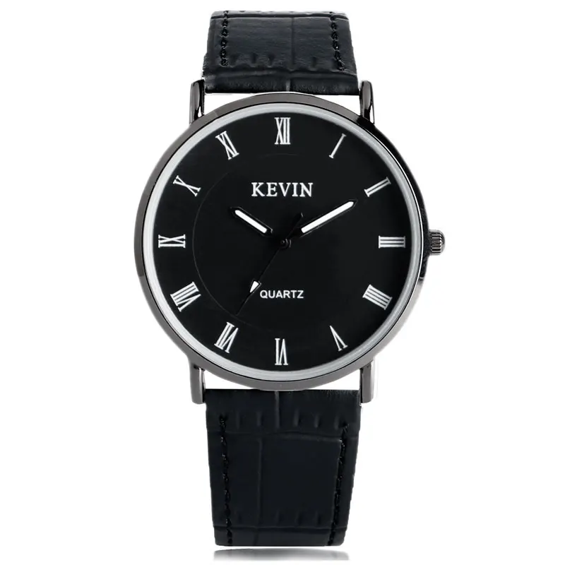 

KEVIN Sport Gift Modern Dress Female Casual Blooming Glitter Dial Cool Women Fashion Wrist Watch Trendy Stylish Leather Strap