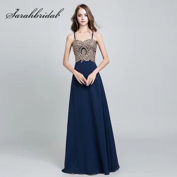 

Plus Size Gold Lace Beading Appliques Prom Dresses Long Chiffon Sweetheart Lace Up Back Evening Party Gown Ladies Dress OL214