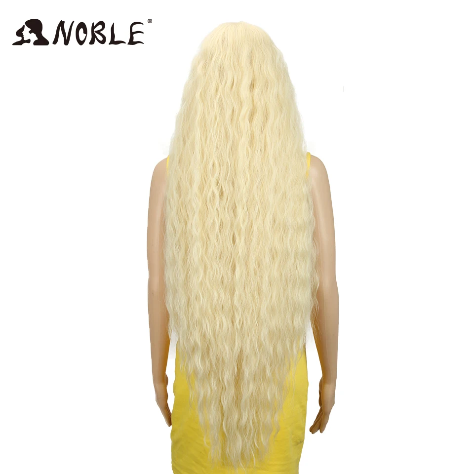 Beli Mulia Rambut Sintetis Wig Renda Depan Sintetis Wig Panjang Keriting Ombre Berambut Pirang Teguran 42 Inci 613 Amerika Renda Sintetis Depan wig