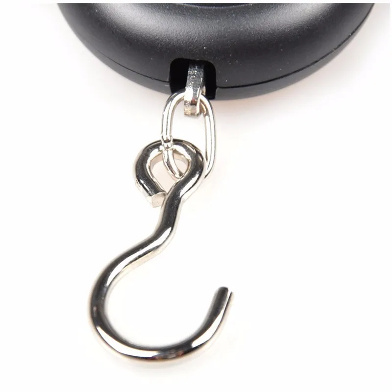 50kg/10g Mini Digital Scale for Fishing Luggage Travel Weighting Steelyard Hanging Electronic Hook Scale Fishing Tool Tackle