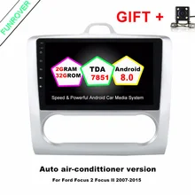 Funrover Android 8.0 2 Din Car Dvd Gps Player For Ford Focus 2004-2011 With 9″ Octa Core Stereo Autoradio Headunit Multimedia