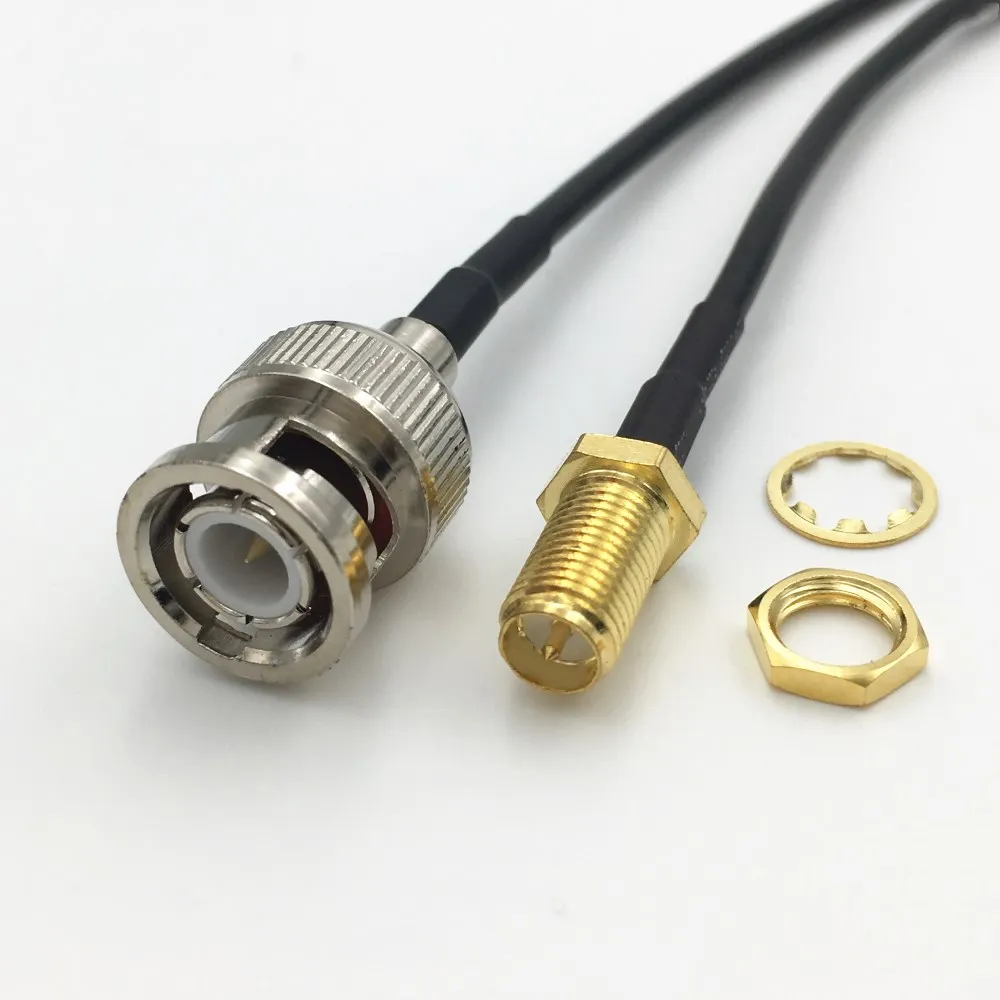 1 шт. RG174 кабель BNC штекер RP SMA гнездо RF коаксиальный антенна отрезок провода разъем