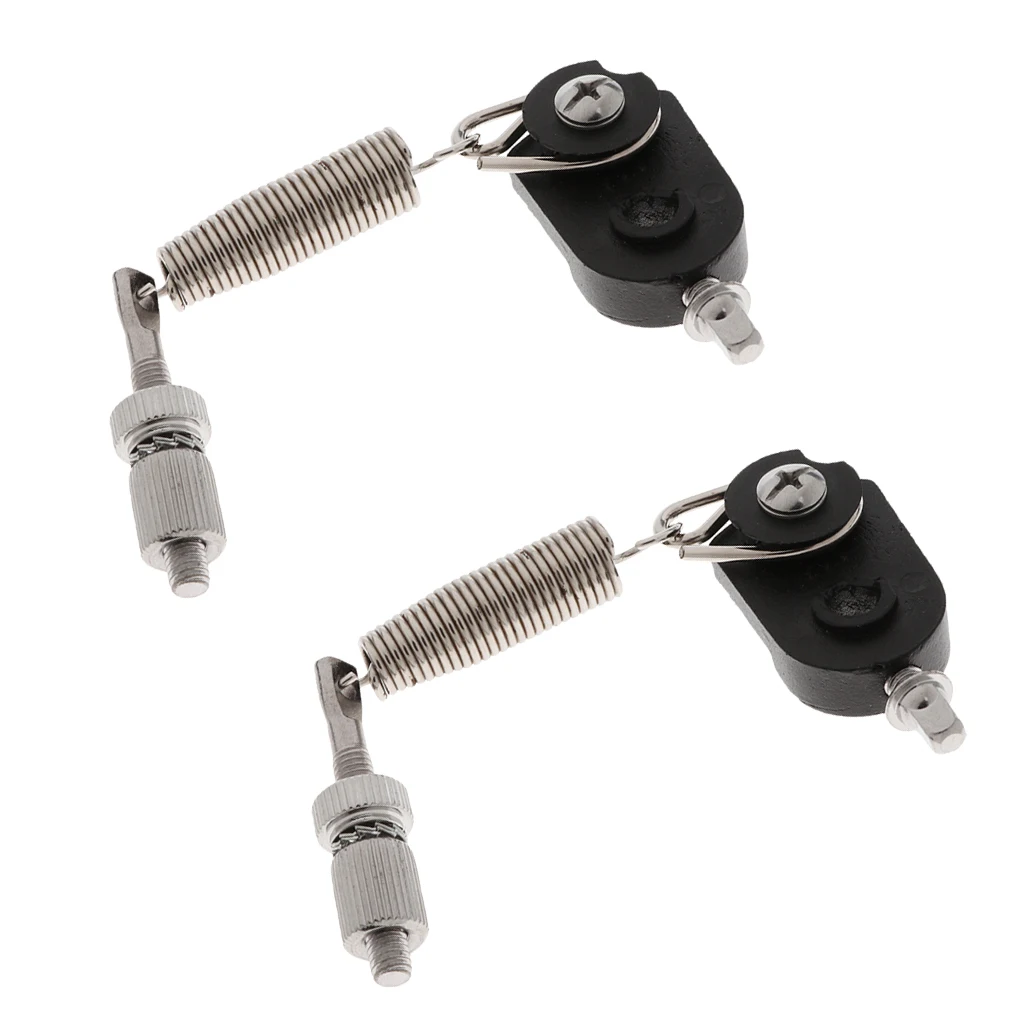 Tooyful Practical 2Pcs Drum Kit Foot Pedal D-ring Spring Cam, Tensioner, Springs Percussion Instrument Parts
