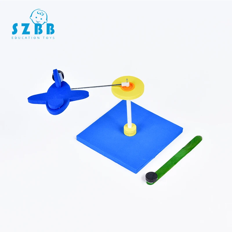 

SZ STEAM Model Toy Diy Rotating Aircraft Developing Intellectual STEM Toy Science Physics Experiments Birthday Gift SZ3264