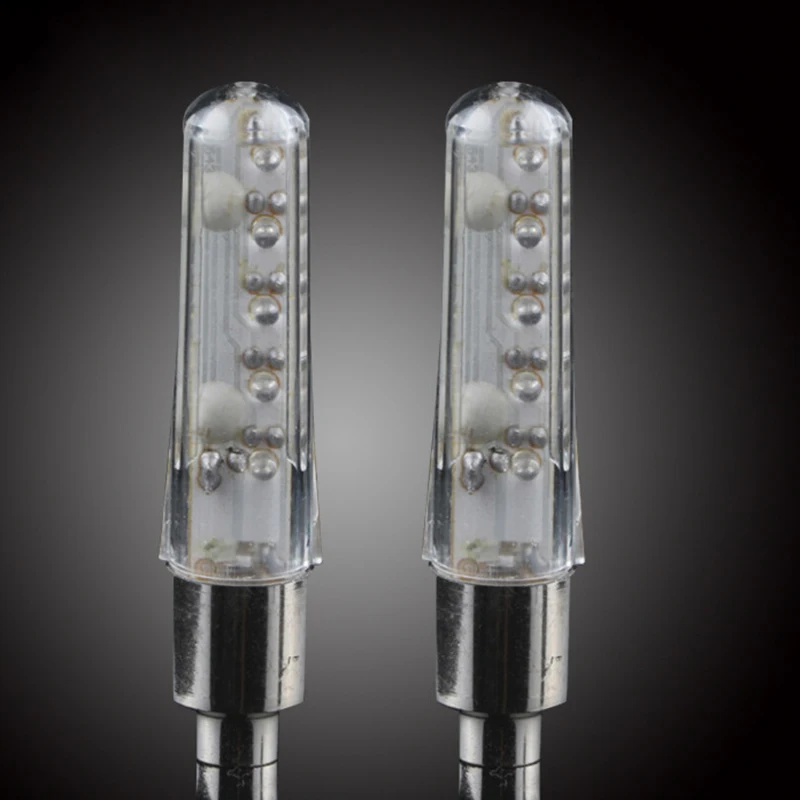 Cheap Bicycle Wheel LED Lights Mountain 5LED Colorful Road Bike Waterproof Spokes Flashlight With Battery Tyre Tire Valve Caps Wheel 2