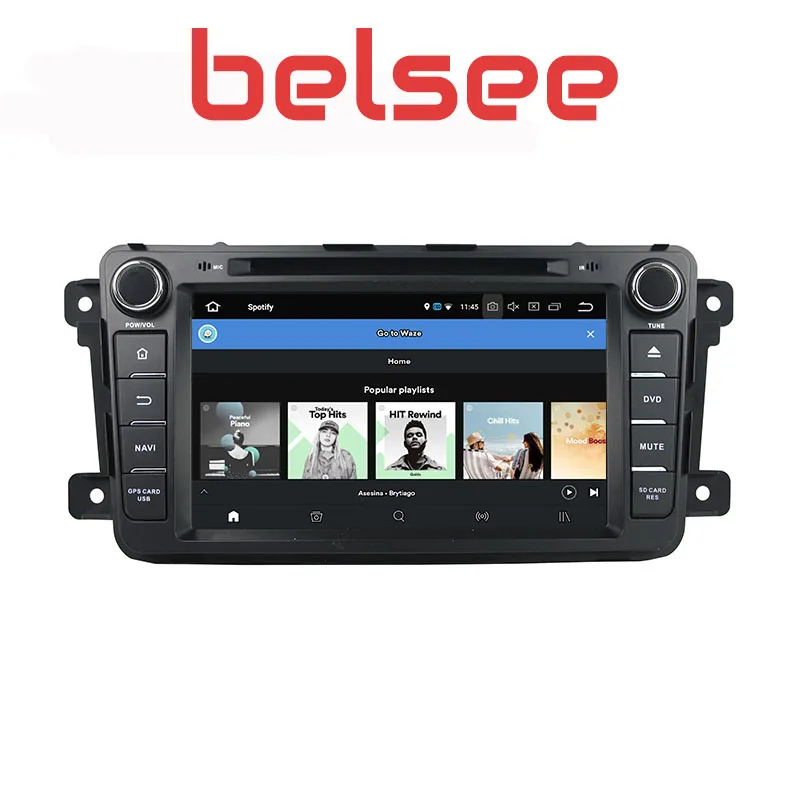 Belsee, четыре ядра, 4+ 64 ГБ, Android 9,0, автомобильный dvd-плеер, сенсорный экран, Carplay, радио, головное устройство, gps навигация для Mazda CX9 CX 9 CX-9