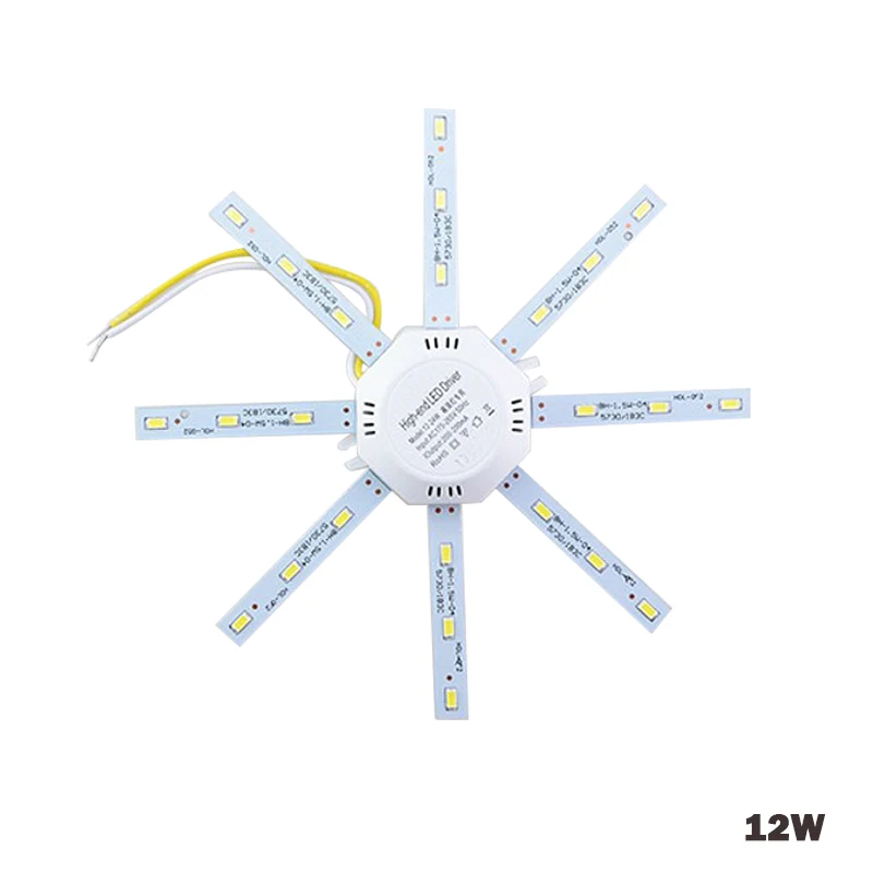 5730SMD Светодиодная потолочная лампа 12 Вт 16 20 24 энергосберегающая ожидаемая 220 В