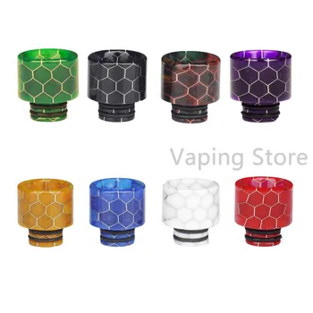 

Delrin Honeycomb Snake Skin 510 Drip Tip for OFRF Gear RTA/Horizontech Falcon/Digiflavor Siren V2/Wismec Amor NS Pro