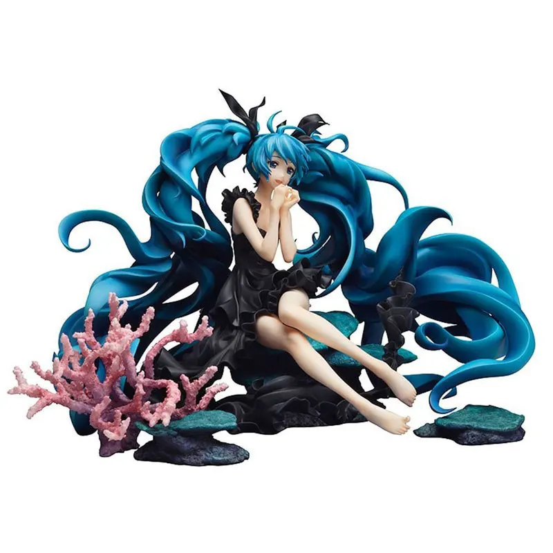 Большая 30 см Новинка Горячая новинка Hatsune Miku Deep Sea Girl Ver анимация ПВХ Аниме Фигурка модель игрушки Banpresto фигурка