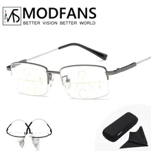 Прогрессивные очки для мужчин и женщин, Мультифокальные очки для чтения, фотохромные очки, гибкий висок для чтения, близкий взгляд