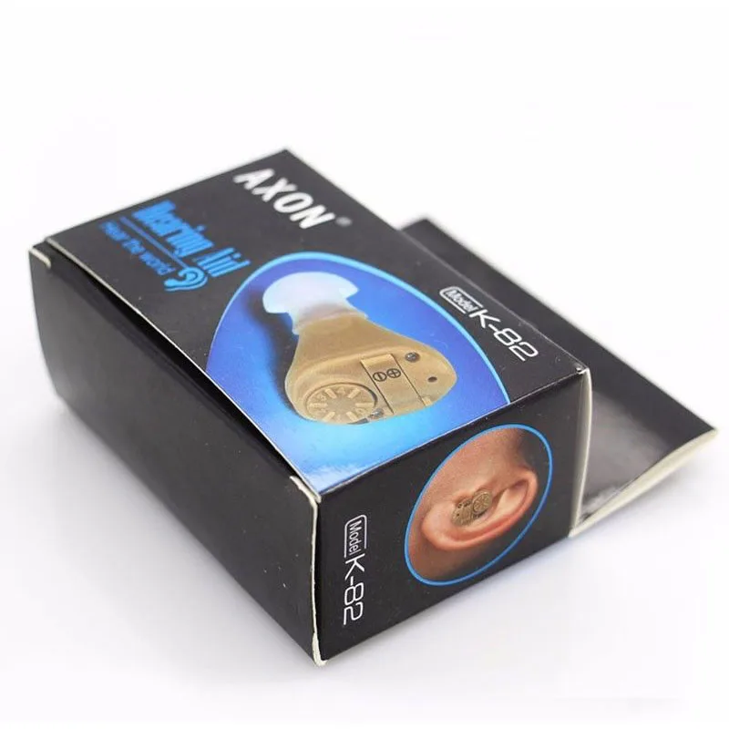 AXON K 82 In Ear Hearing Aid Sound Amplifier Volume Adjustable Tone Mini Pocket Portable
