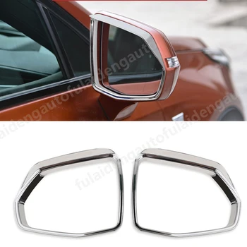 

2pcs For Cadillac XT5 2016-2018 ABS Chrome Rearview Side Mirror Rain Eyebrow Cover Trim Car Styling Accessories