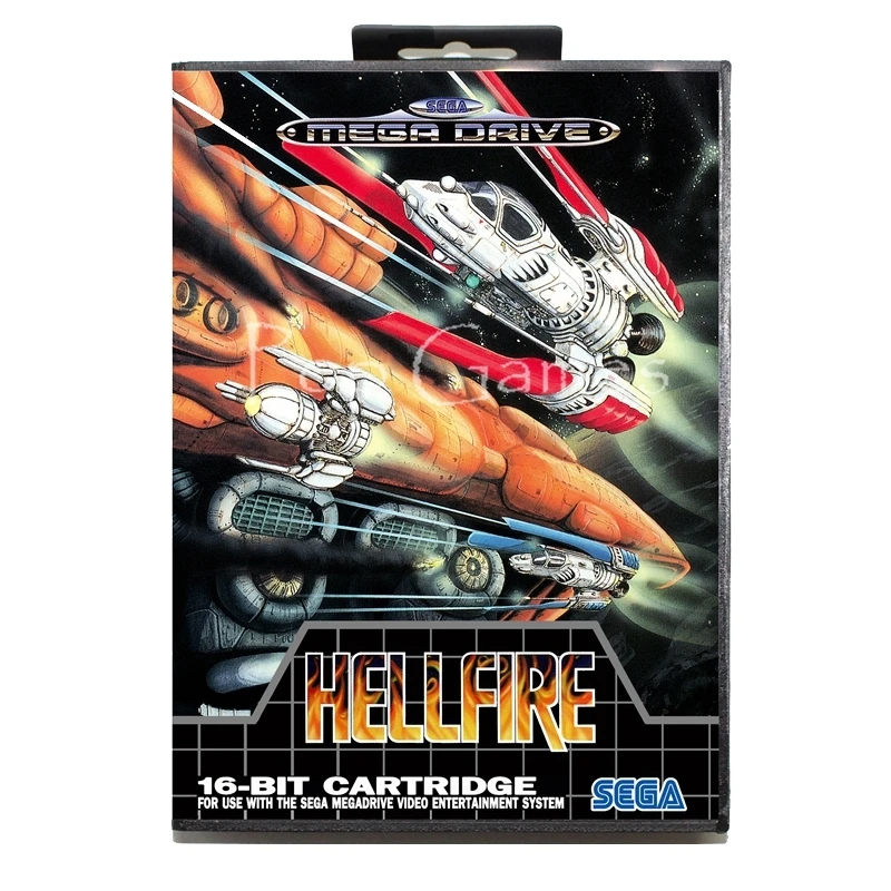 Адского Пламени с коробкой для 16 бит Sega MD карточная игра Mega Drive Genesis игровая