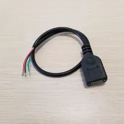 Usb-адаптер 2,0 Женский Кабель питания данных Terminal 28AWG 30 см для PC DIY