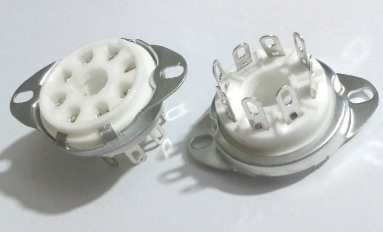 50 peças 8pin montagem superior de base de válvula octal adaptador