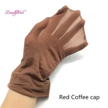 2 единицы чулки парик Кепки Мода растягивающийся сетки парик Кепки черный ткацкие Черный Бежевый парик волос Чистая делая Кепки s для волос плотная