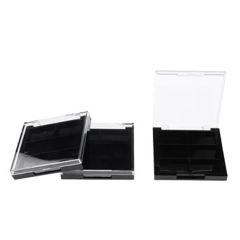 

3Pcs 6 Slots Empty Makeup Box Eyeshadow Palette Blusher Eyebrow Case