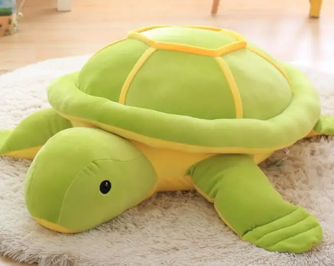 1 шт. плюшевые игрушки куклы черепаха черепахи куклы большая подушка детская для милых девочек присутствует женский в год - Цвет: Белый