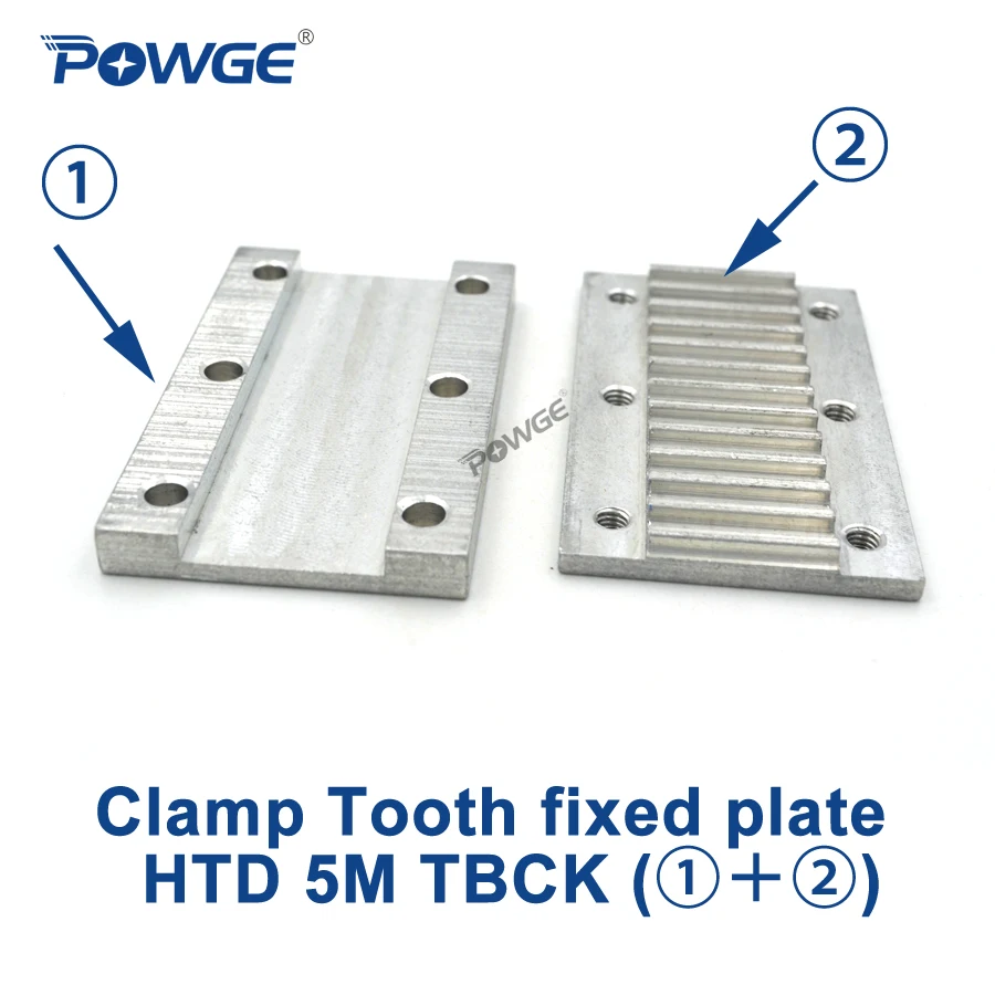 Алюминиевая комбинированная зубная пластина POWGE TBCK с зажимом HTD 5 м для открытого