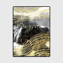 3D Золотой чернил окрашенные ковры для Гостиная Спальня декоративный коврик Диванный кофейный столик против скольжения напольный коврики Подушечка Для Йоги Пользовательские Коврики для дома