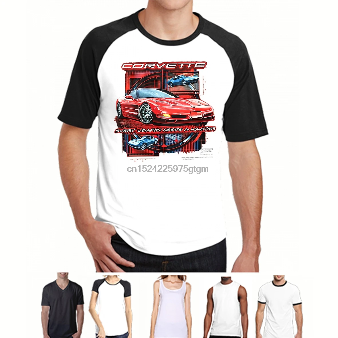 

Classics Wicked Metal Corvette T Shirt Every Weapon Corvette C5 Casual T-Shirt