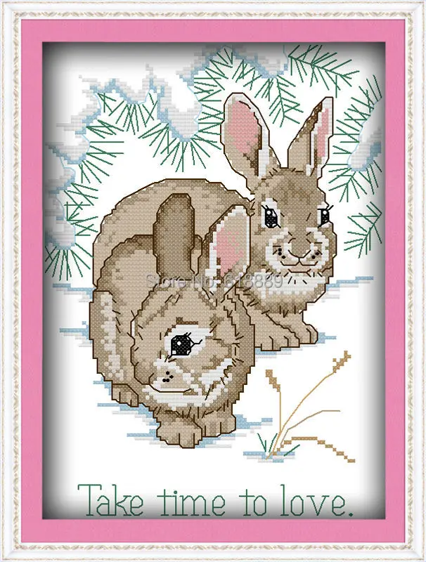 

Love with Heart Patterns Counted Cross Stitch 11CT 14CT Cross Stitch Sets Chinese Cross-stitch Kits Embroidery Needlework