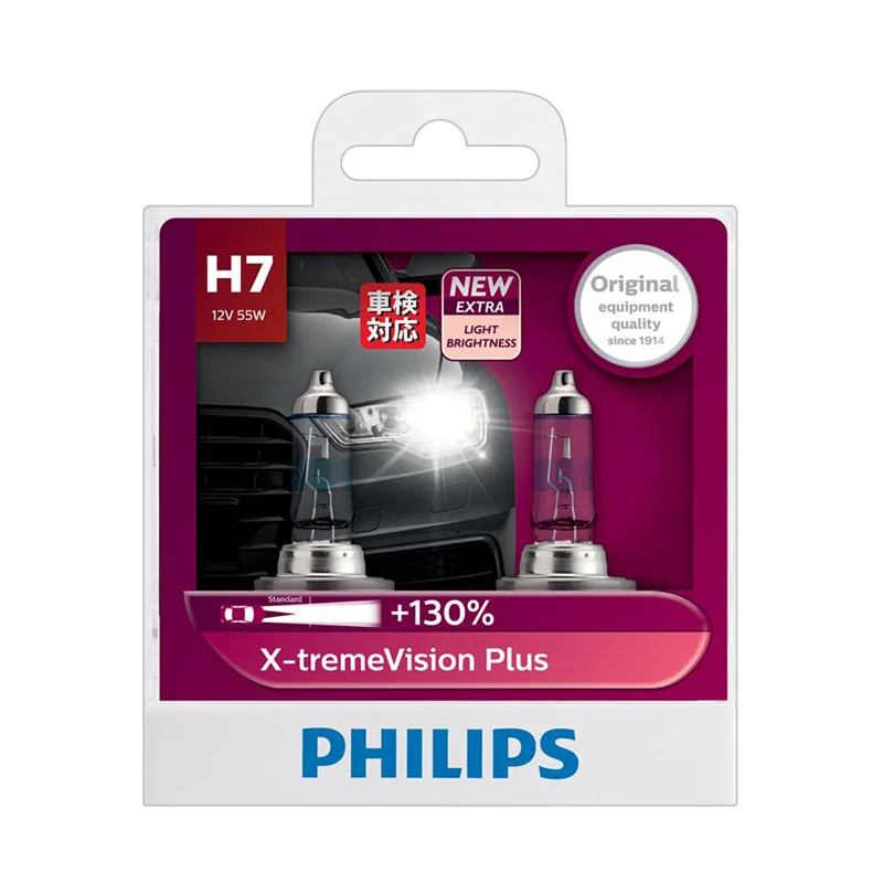 Angebot13 Glühlampe PHILIPS H7 12V 55W X-treme Vision Plus 130
