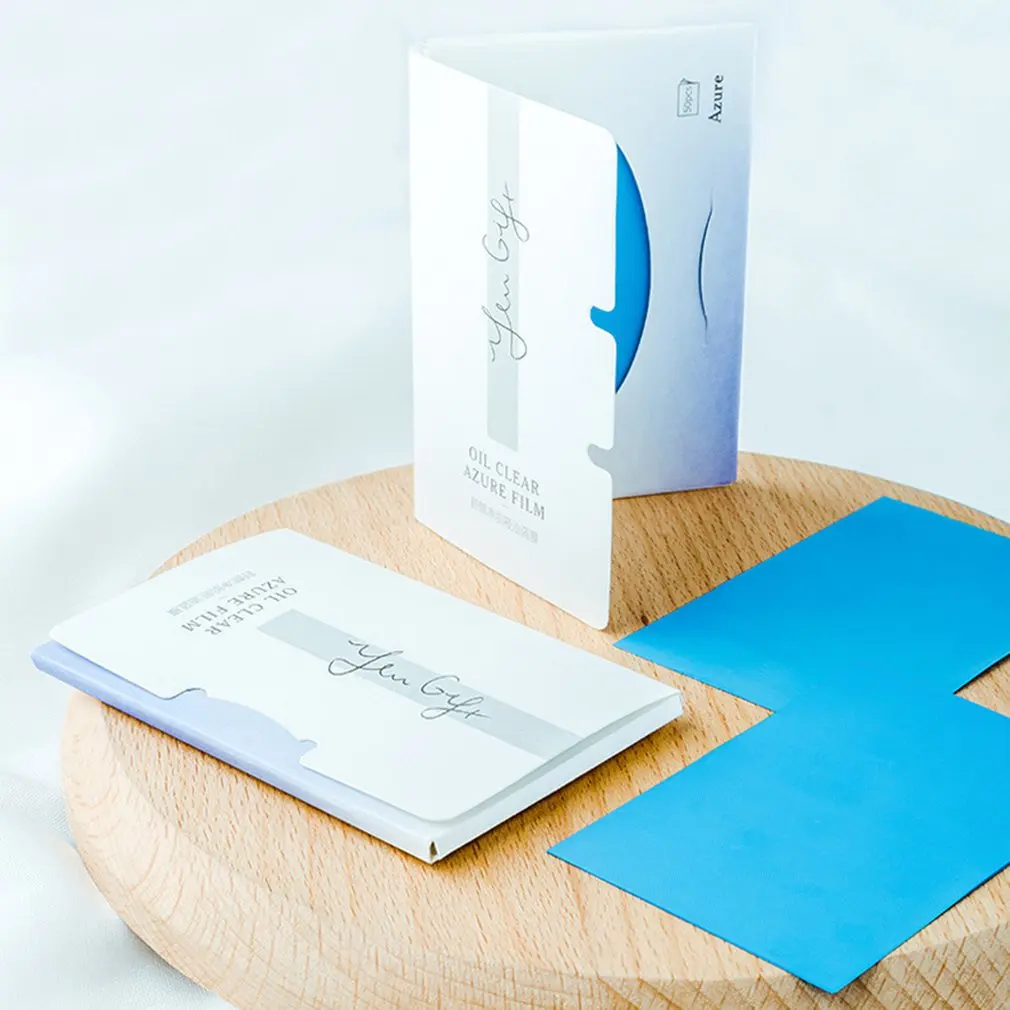 Экстракт масло абсорбирующая бумага для лица синяя пленка глубокое очищение ткани лечение акне салфетки Макияж Красота Инструмент