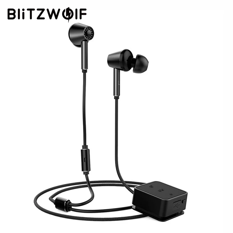 BlitzWolf Wireless Bluetooth Earphone Active Noise Cancelling Hi-Fi Stereo Earphones In Ear Bluetooth Headset With Mic For Phone