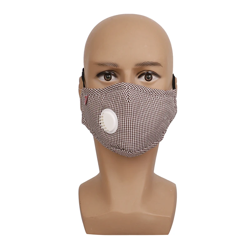 1 шт. унисекс анти дымка Анти-пыль PM2.5 Маска дыхательный клапан хлопковая маска для губ фильтр с активированным углем респиратор рот Муфельная маска