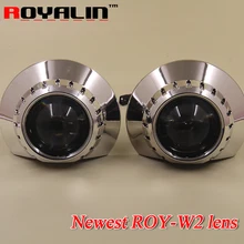 ROYALIN Новые 2.5 дюймов W2 Би-ксеноновые Объектив Проектора Привет/lo для BMW E46 E36 Седан Купе H4 H7 Огни Использовать H1 Галоген или Ксеноновых Ламп