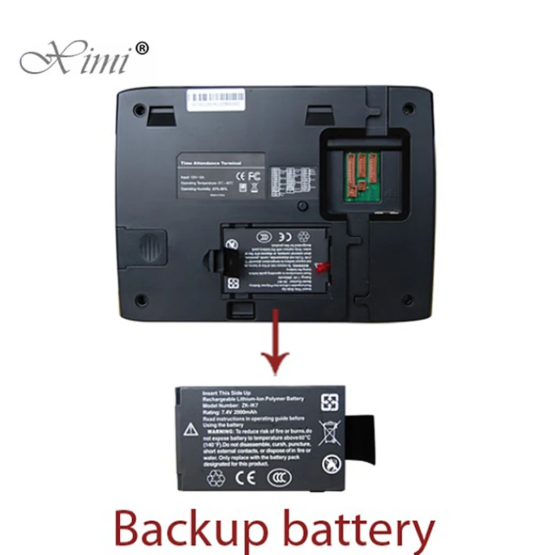 ZK iClock900 WI-FI TCP/IP отпечатков пальцев доступа Управление и время Время Посещаемость Регистраторы с резервным Батарея и Камера