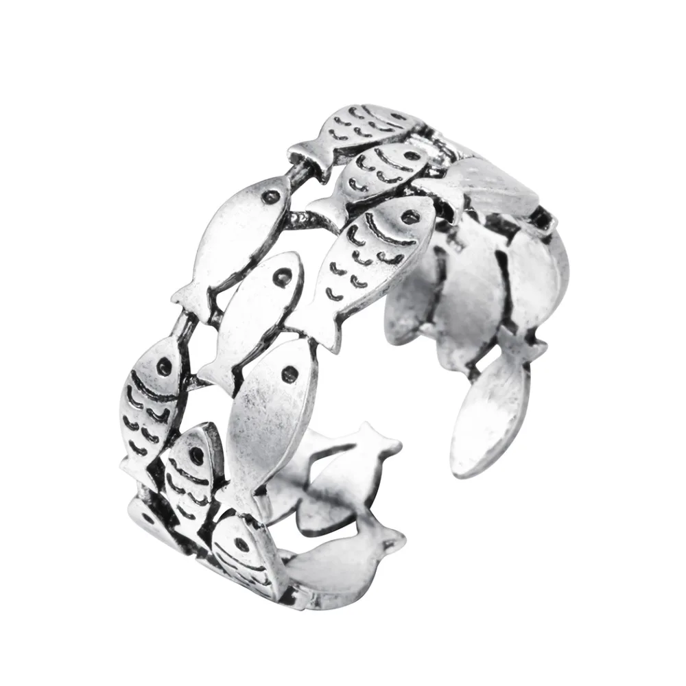 Todorva кольца с рыбками для женщин регулируемое обручальное кольцо Модные ювелирные изделия подарок для девочек