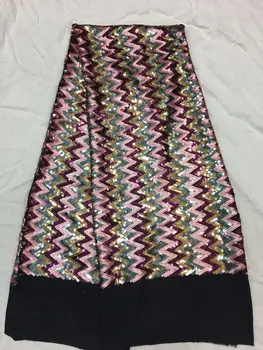 

nice looking DiuDiu-51211 paillette lace fabric embroidred lace fabric sequins mesh lace fabric