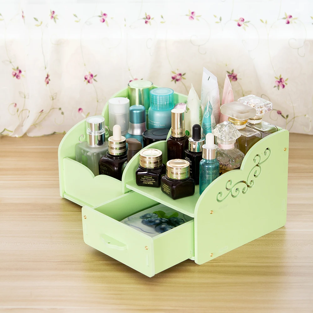 HECARE коробка для макияжа из ПВХ, Европейский Розовый органайзер для косметики, водонепроницаемые пластиковые контейнеры для дома и ванной, шкатулка для хранения украшений