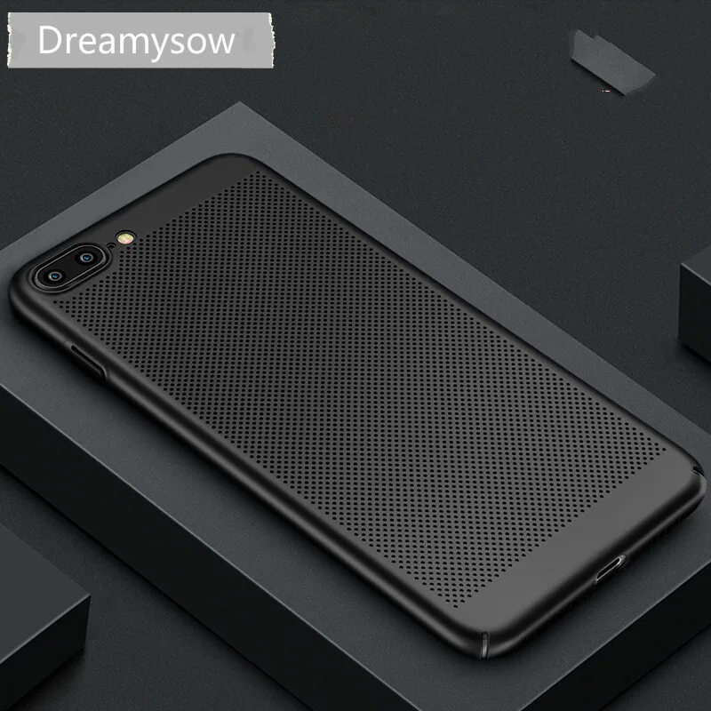 Отведение тепла матовый чехол для iPhone X 11 Pro 8 7 6 S Plus 5 5S SE XS XR дышащая Пластиковая