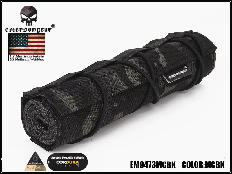 Emerson 18 см страйкбол подавитель крышка Emersongear Тактический аксессуар Quick Release CP подавитель Чехол Molle