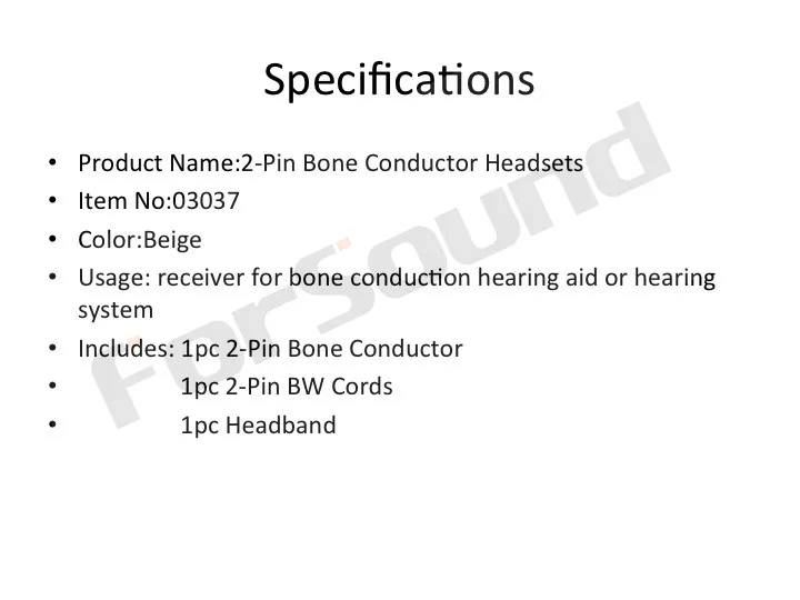 2-Pin Bone Conductor Headsets