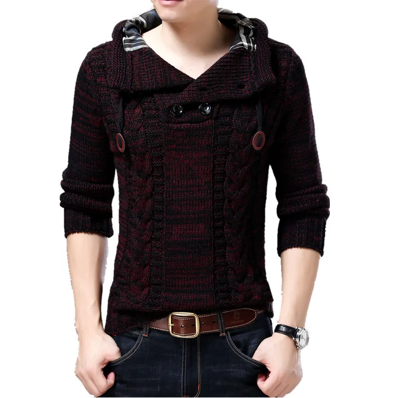 Sweater Men 2018 Autumn Winter Warm Brand Male Long Sleeve Sweater Solid Color Hooded Mens Sweater Coat Casual Sportswear Sweater Men 2018 Autumn Winter Warm Brand Male Long Sleeve Sweater Solid Color Hooded Mens Sweater Coat Casual Sportswear