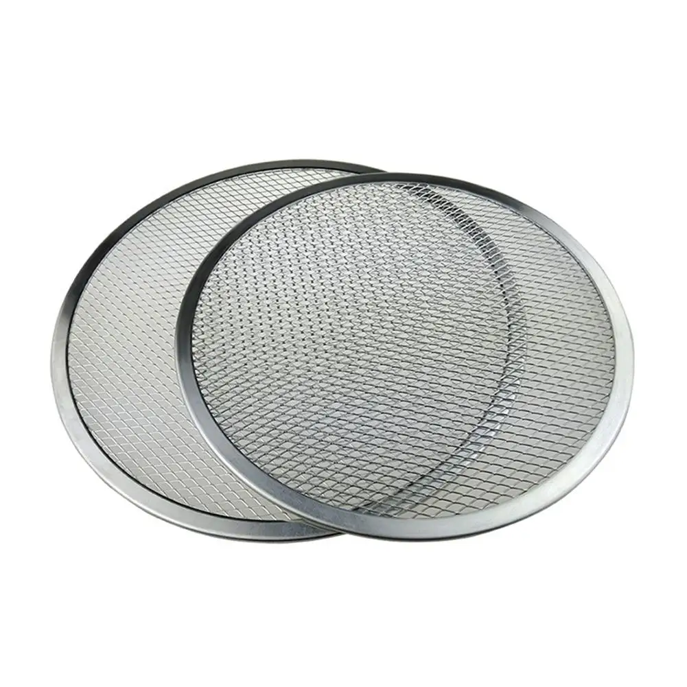 New Arrival 6-22inch Seamless Aluminum Pizza Screen Baking Tray Metal Net Bakeware Kitchen Tools Pizza Baking Tools