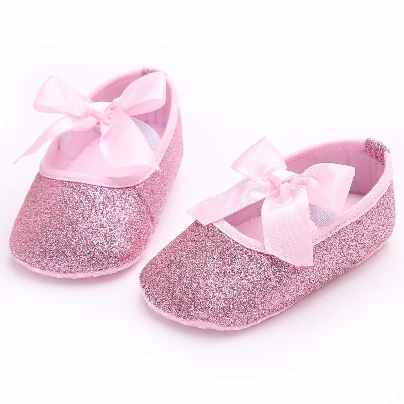 Baby Mary Jane Shoes for Girl Princess Infant Toddler Ballet Dress First Walkers Crib Shoes