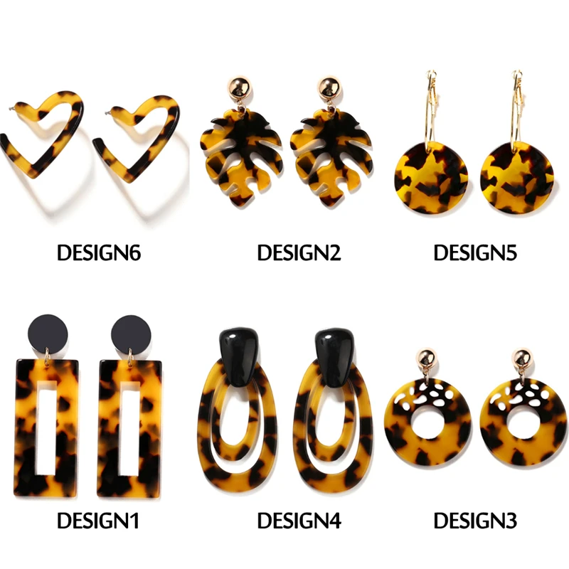 17KM-Bohemian-Acrylic-Leopard-Print-Dangle-Earrings-For-Women-Multicolored-Geometric-Square-Long-Drop-Earring-Fashion (1)