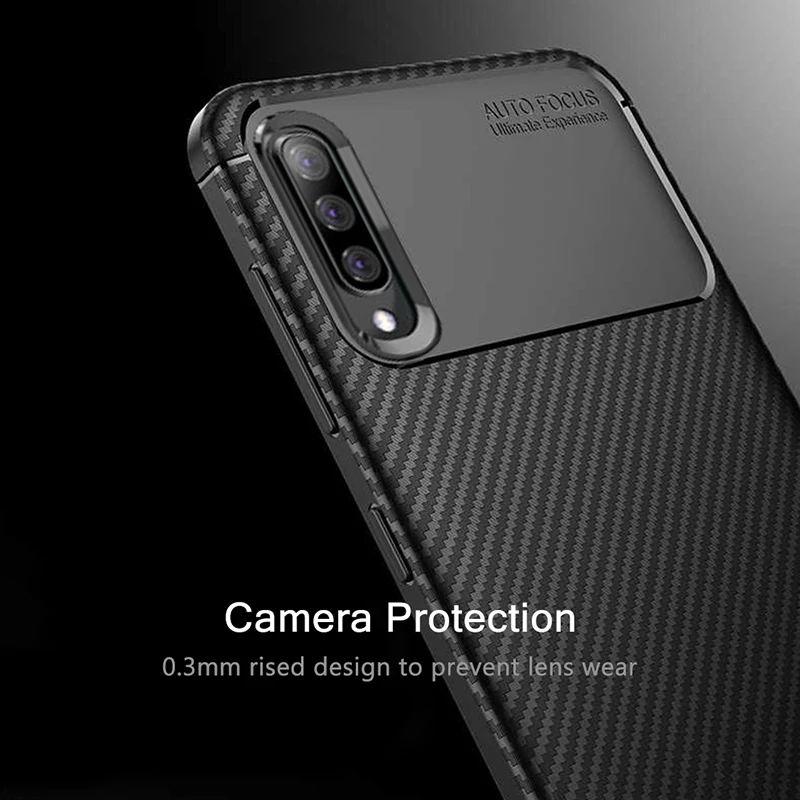 Чехол из углеродного волокна для samsung Galaxy A50, чехол для телефона с полной защитой, чехол для samsung A70 A 50, 360 противоударный бампер