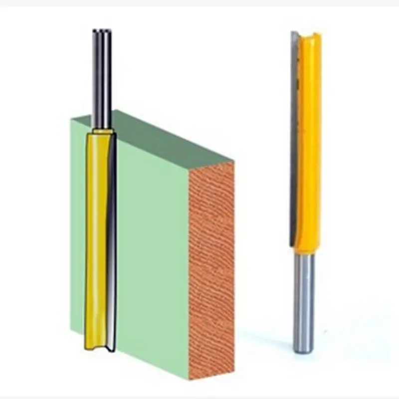 

Long Straight Shank Diameter Router Bit 2 Flute 1/4'' Shank Woodworking Milling Cutter For Wood Milling Machine