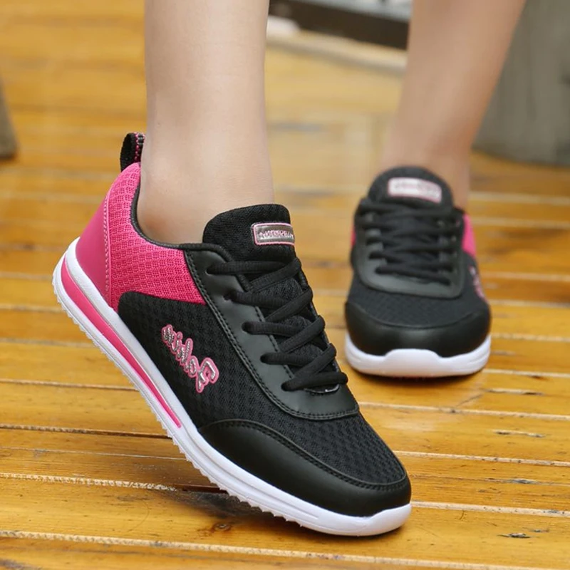 حذاء للجيم امرأة الربيع الصيف رياضية ل سلة فام تنفس النساء حذاء كاجوال المدربين Zapatillas موهير حذاء للجيم امرأة الربيع الصيف رياضية ل سلة فام تنفس النساء حذاء كاجوال المدربين Zapatillas موهير