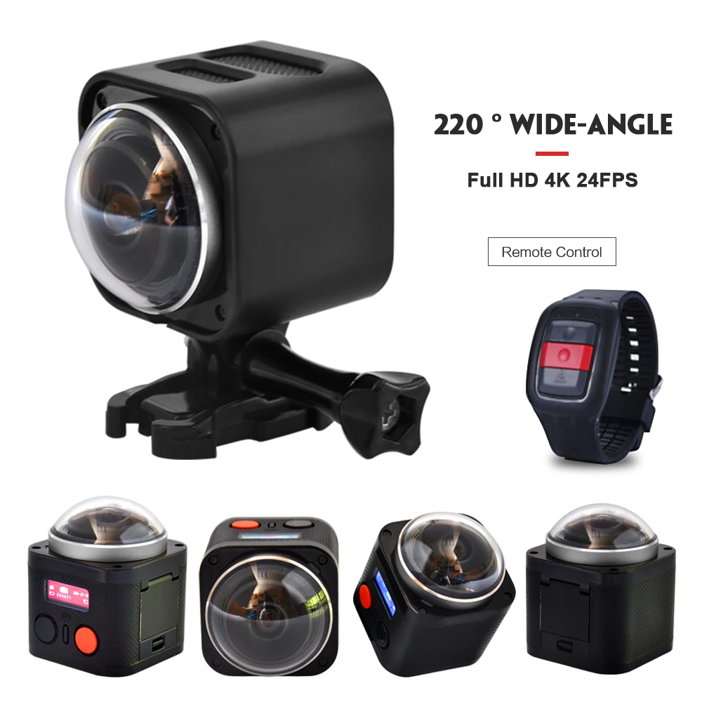 4K Full View 360 Action font b Camera b font Wifi Mini 360 Degree Sports font
