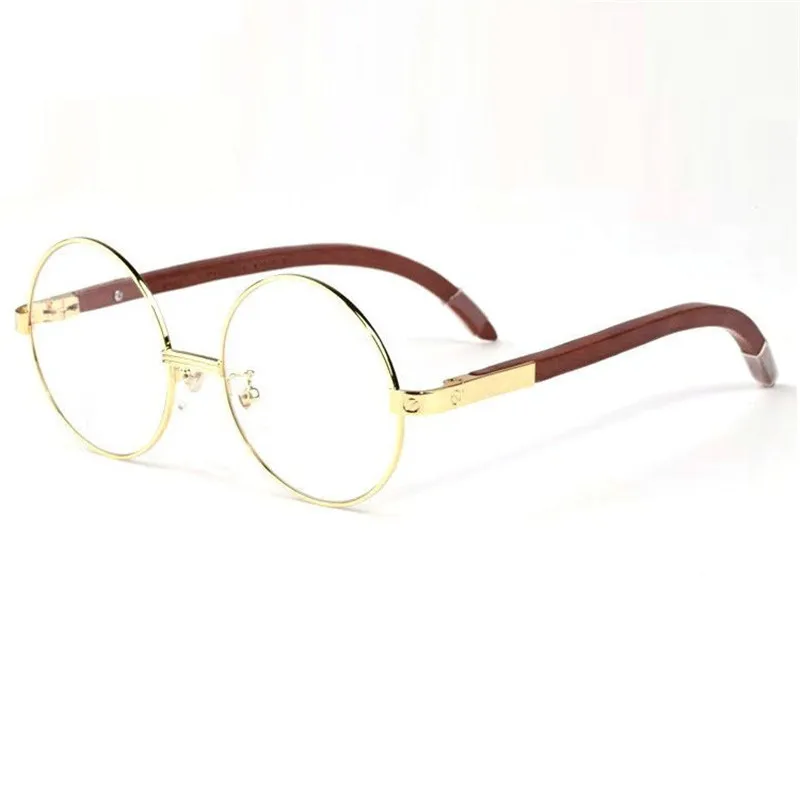 Vazrobe круглый рецепт очки для мужчин деревянный Человек очки цвета: золотистый, серебристый название бренда деревянные ноги высокое