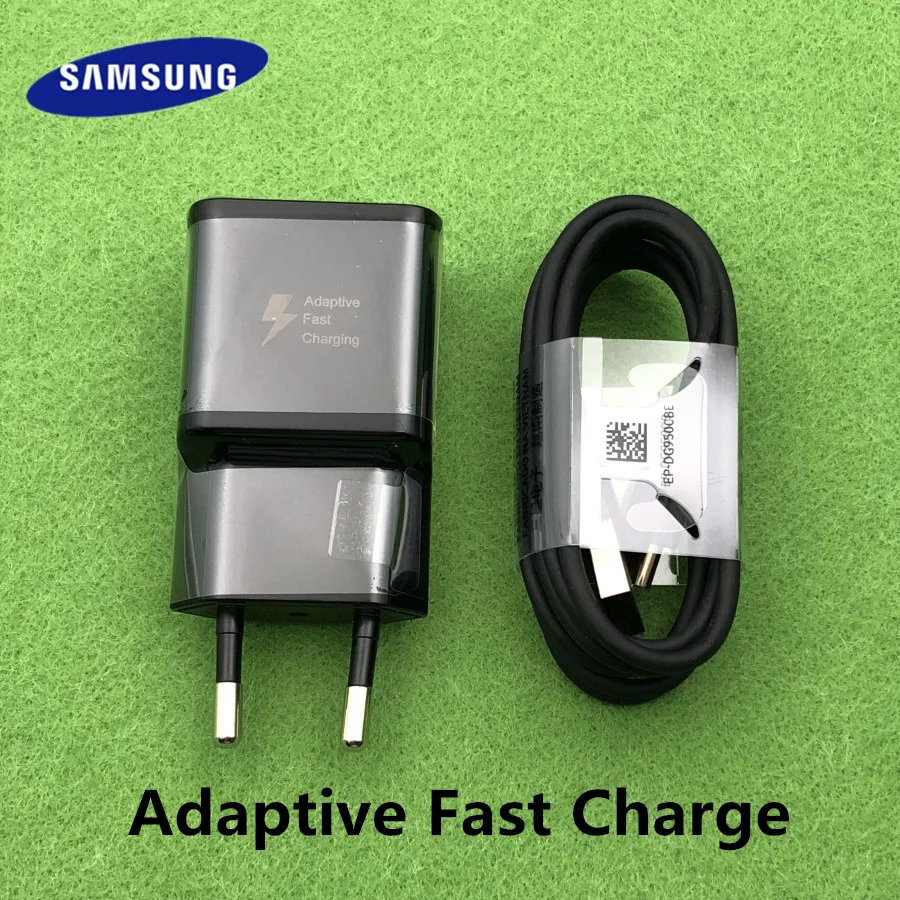 

Samsung S8 S9 plus note9 Original Fast Charger 9V1.67A Quick Adapter EU/US Note8 S10 S10+ C5 C7 C9 pro 1.2M USB Type-C Cable