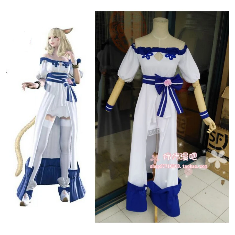 

2016 Final Fantasy XIV Game Anime Fashion Lolita Full Dress Hallowmas cosplay costume Custom-made Any Size